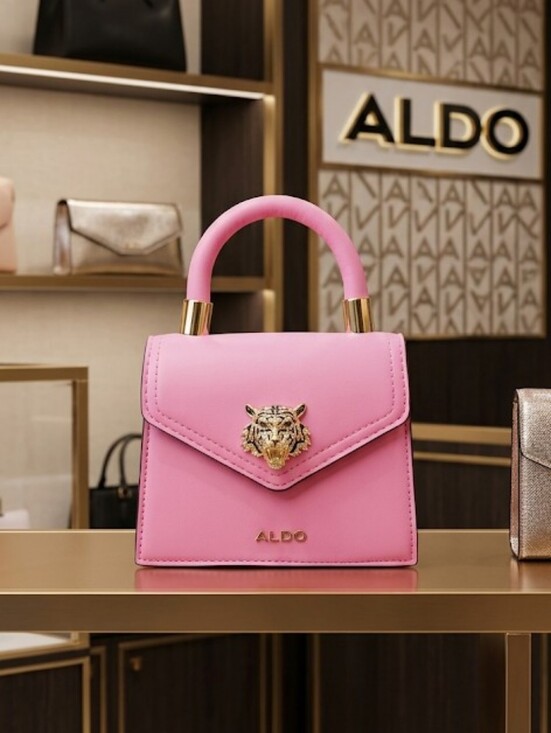 Aldo Handbags - ALDO Hot Pink Top-Handle Mini Satchel with Gold Hardware-NWT!